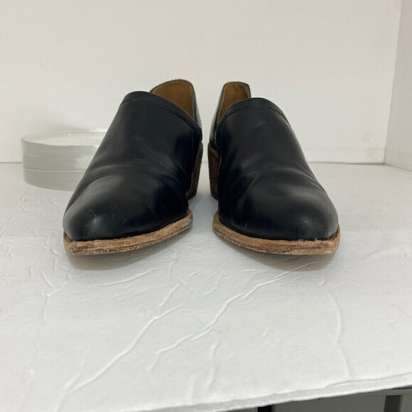 Madewell Women's The Brady Lowcut Ankle Booties Black Leather Size 7.5 - Picture 3 of 9